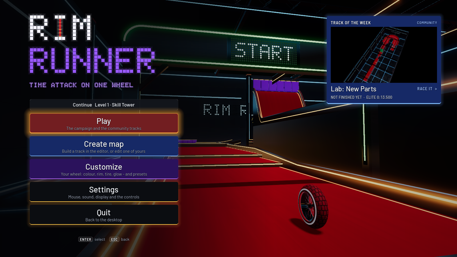 Rim Runner — cover provided by JBTieb on itch.io
