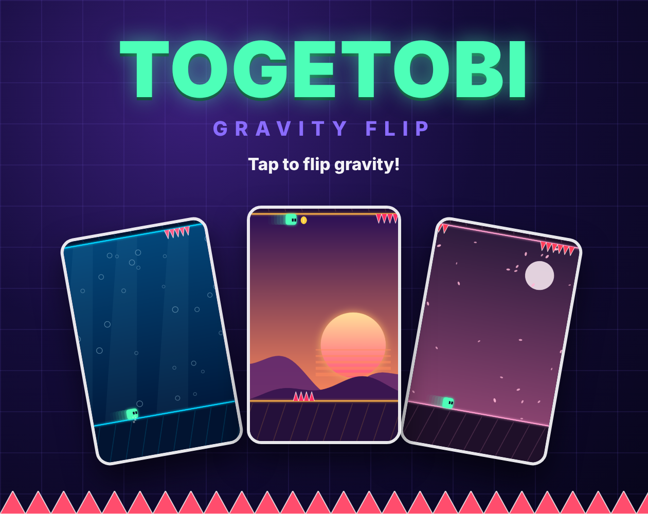 TOGETOBI Gravity Flip — cover provided by takabarber on itch.io